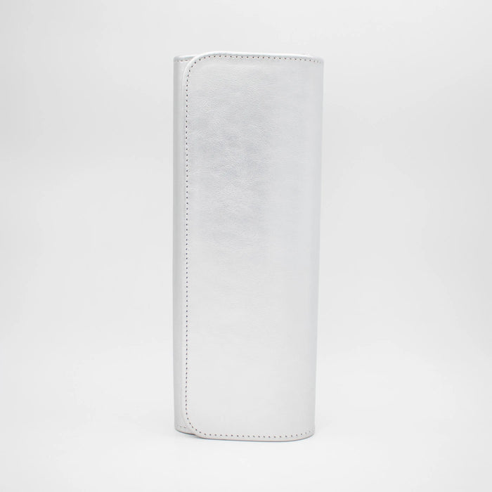 Emis Silver Metallic Occasion Clutch Bag