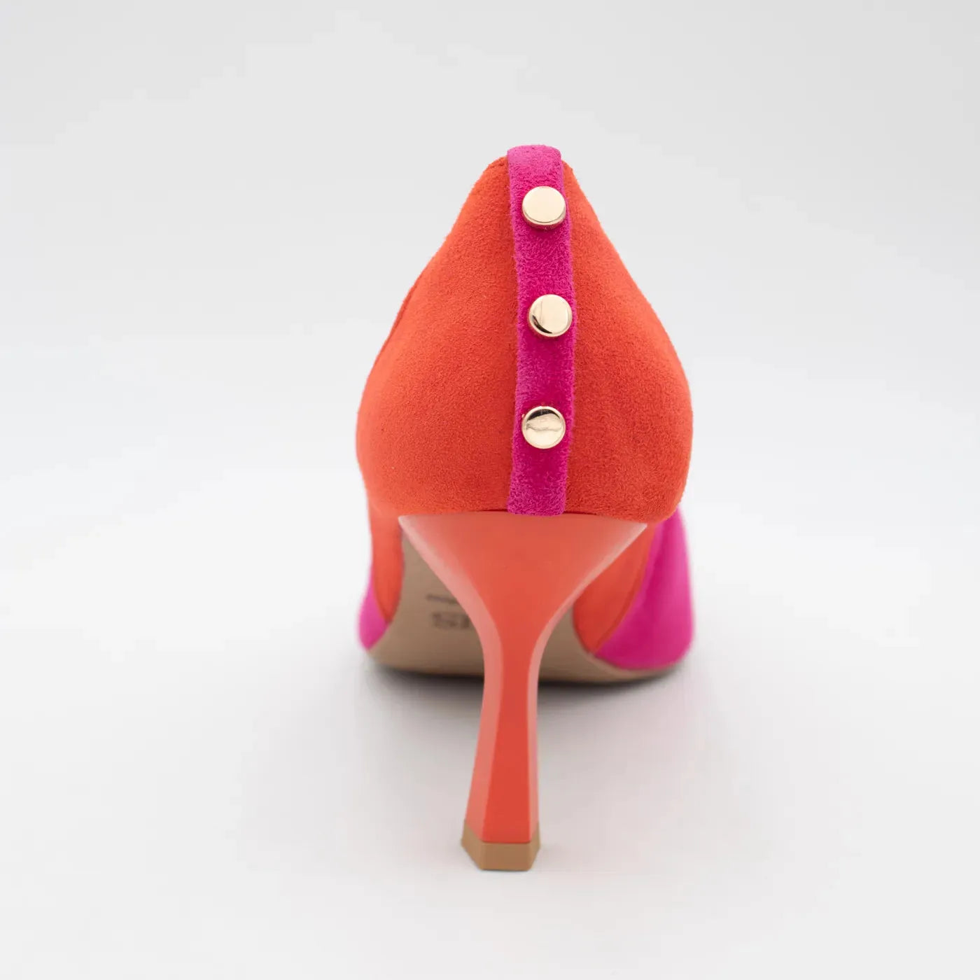 EMIS Orange & Fuchsia Marbella Stiletto – Bold Elegance with a Sculpted Heel - Leavys Shoes