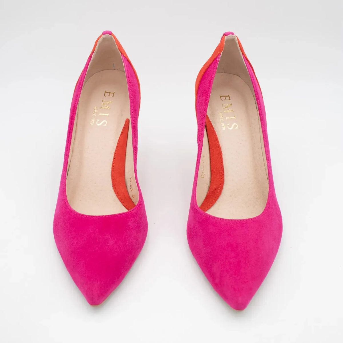 EMIS Orange & Fuchsia Marbella Stiletto – Bold Elegance with a Sculpted Heel - Leavys Shoes