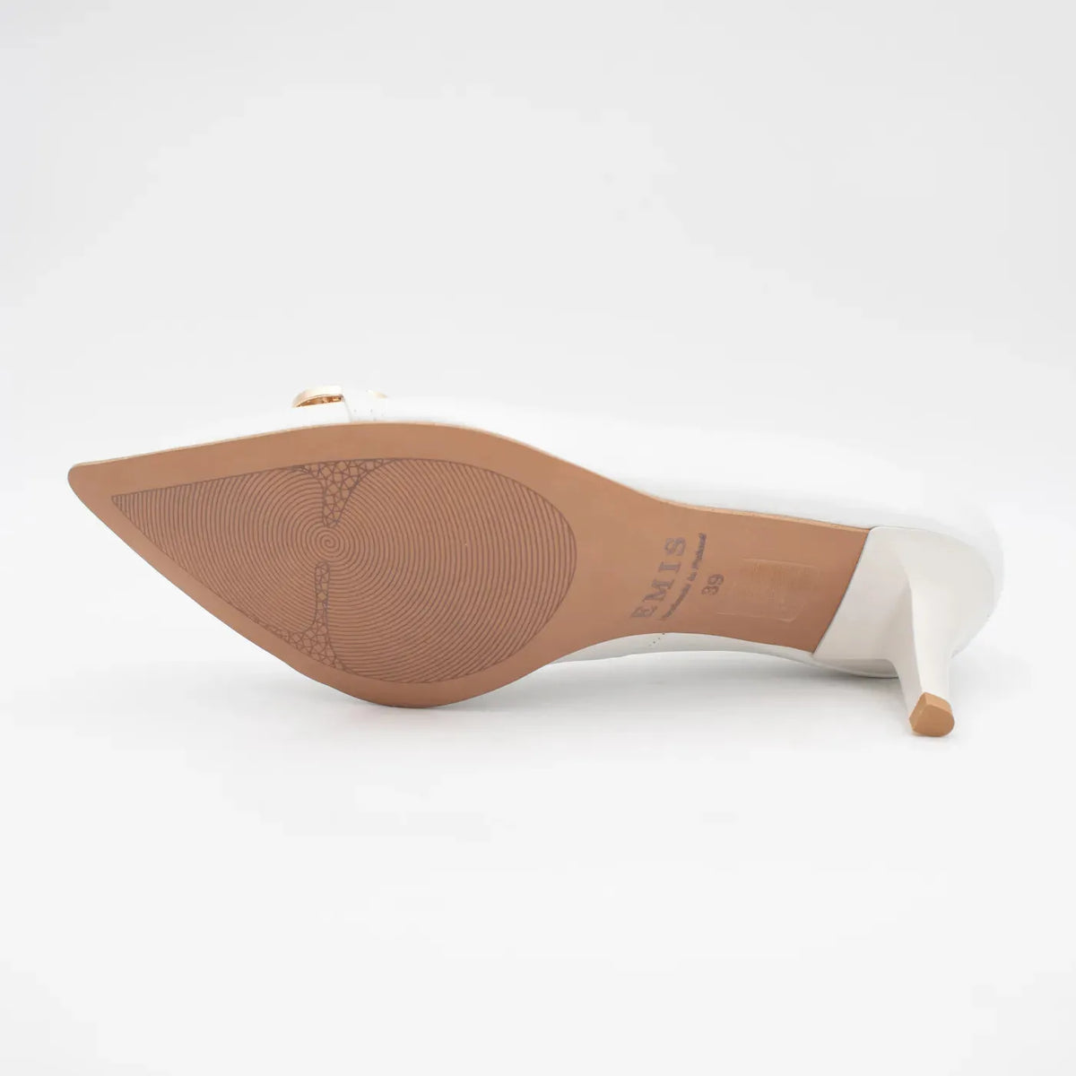 EMIS Elysia Ecru Heels – Classic Elegance with a Delicate Touch - Leavys Shoes