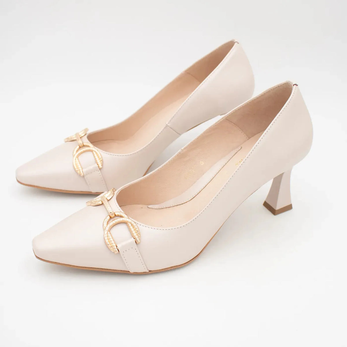 EMIS Isadora Beige Heels – Understated Luxury with a Modern Twist - Leavys Shoes