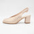 EMIS Blush Shimmer Slingback Heel with Peep Toe - Leavys Shoes