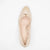 EMIS Gold Satin Court Heel with Soft Bow Detail - Leavys Shoes