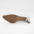 EMIS Silver Leather Court Heel with Bow Accent