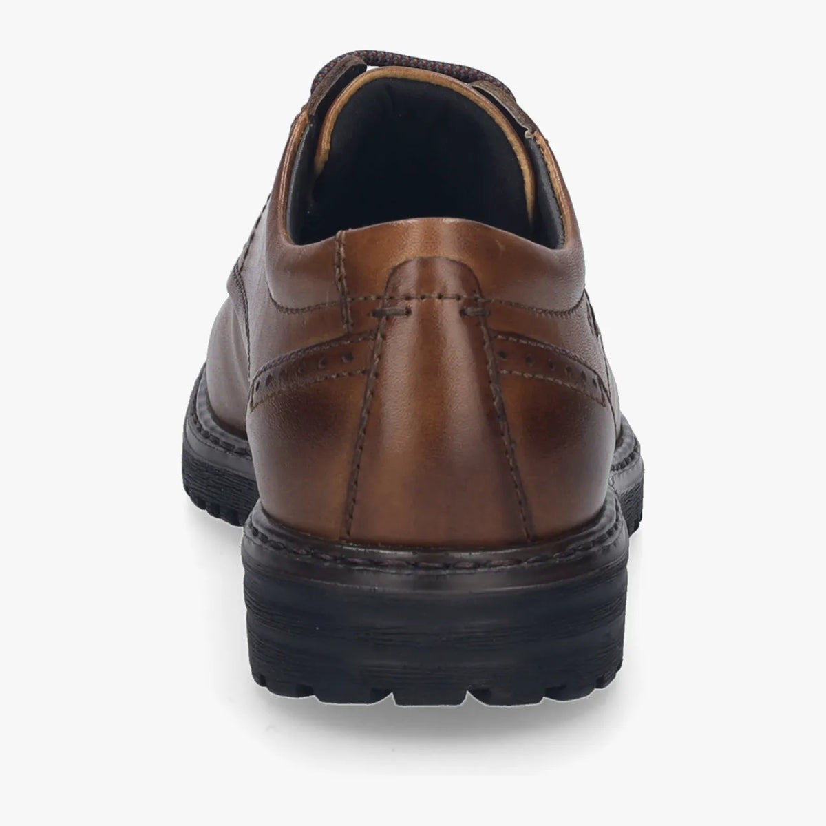 Josef Seibel Cognac Waterproof Men’s Leather Derby – Cushioned PU Sole (Erroll 50) - Leavys Shoes