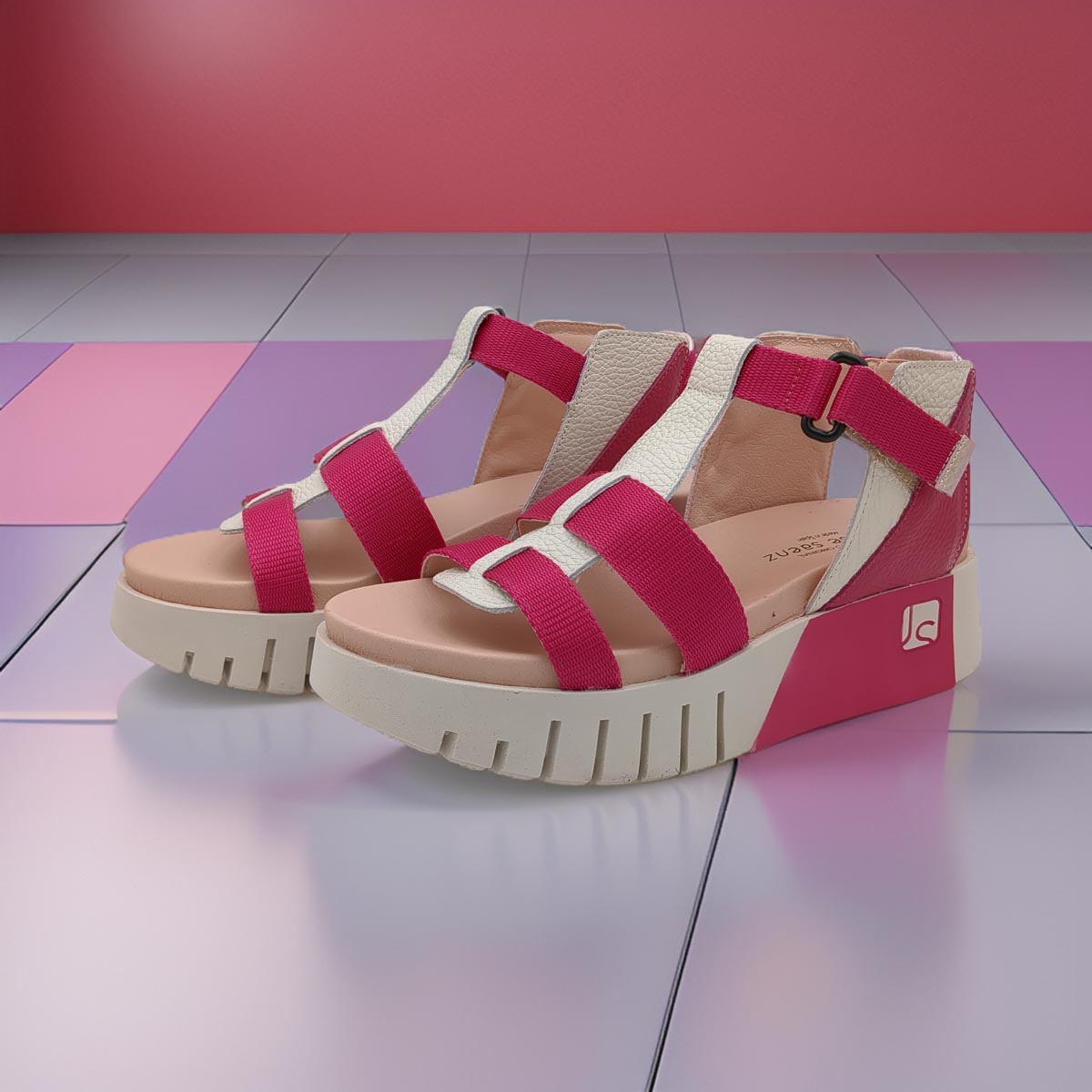 Jose Saenz Pink Luxury Gladiator Sandals - Chic Leather Summer Footwear