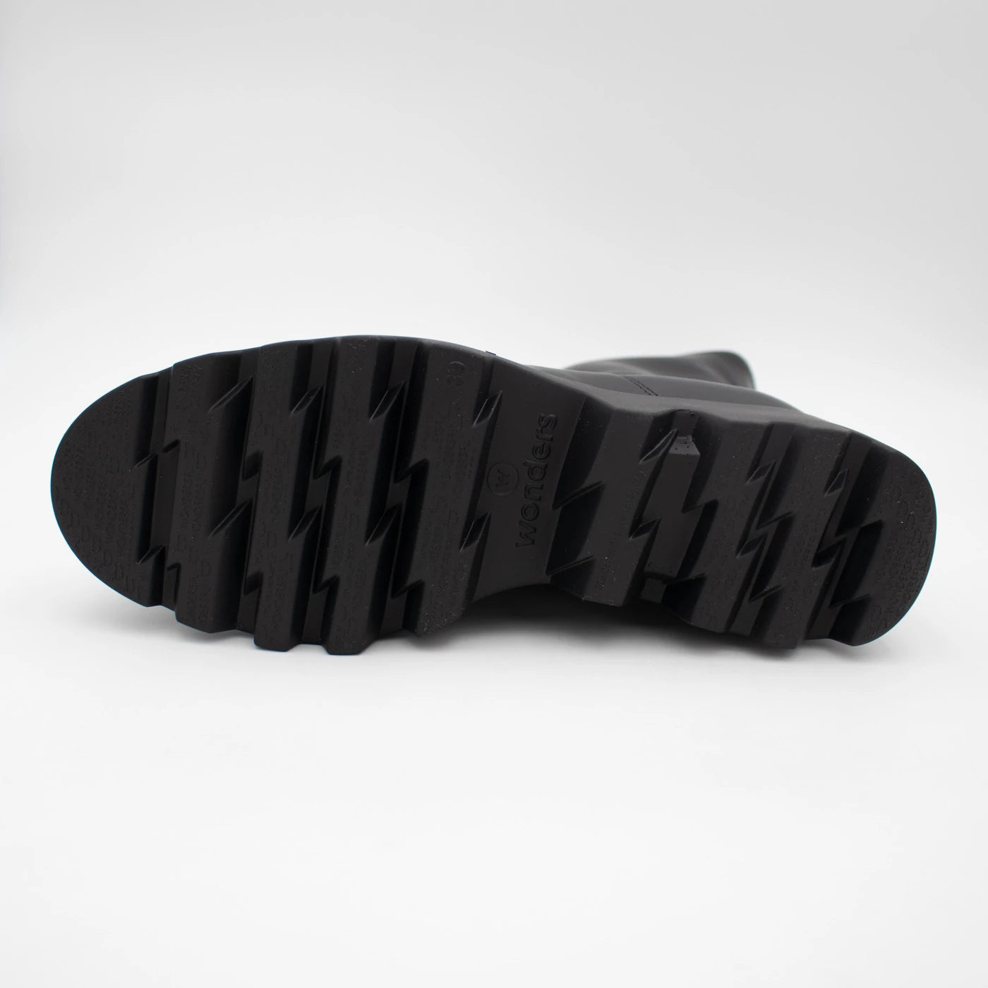 Wonders Toronto Black Leather & Stretch Platform Boots