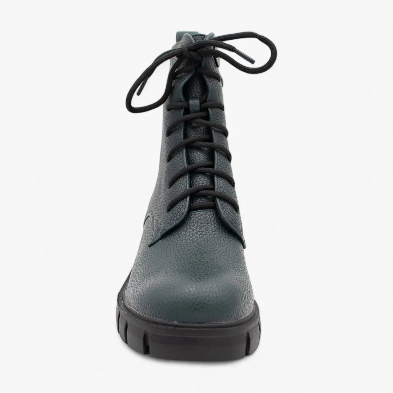 Redz Women's Green Lace-Up Ankle Boot – Chunky Sole Design - Leavys Shoes