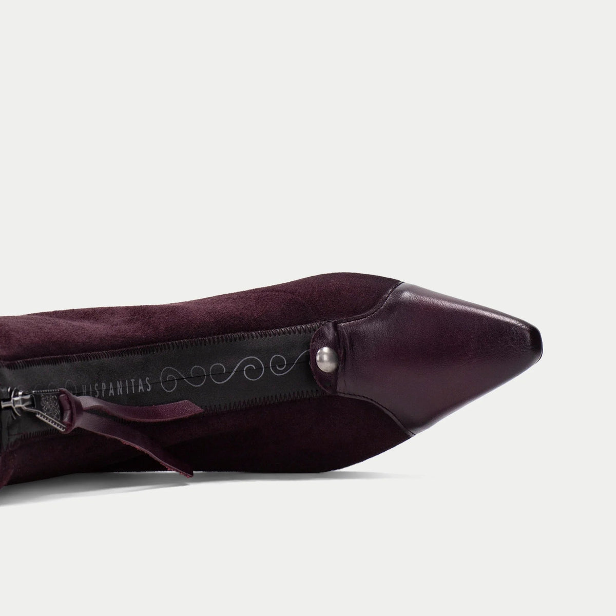 Hispanitas Bangkok Burgundy Leather Heeled Ankle Boots