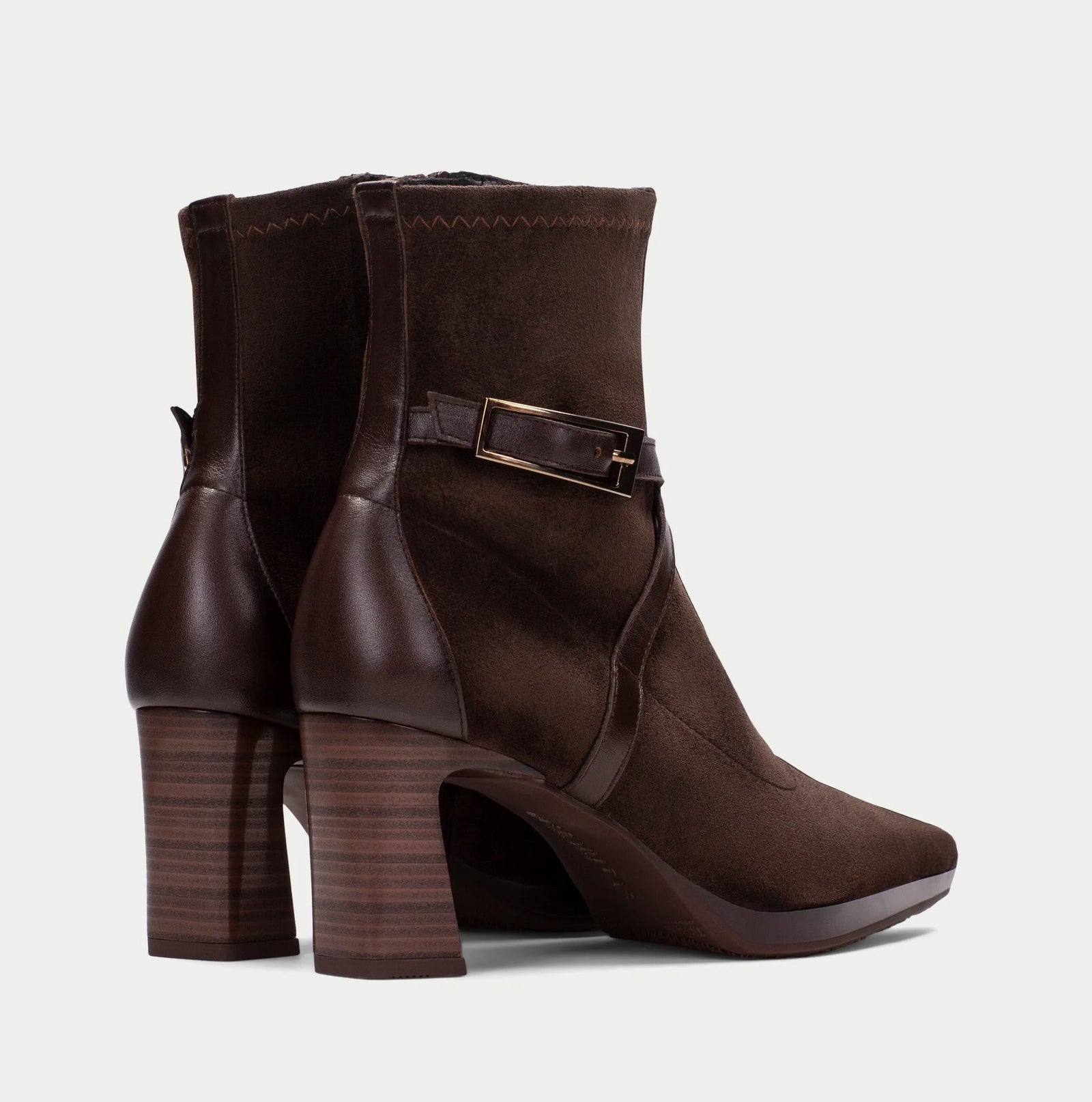 Hispanitas Bangkok Chocolate Brown Leather Ankle Boots