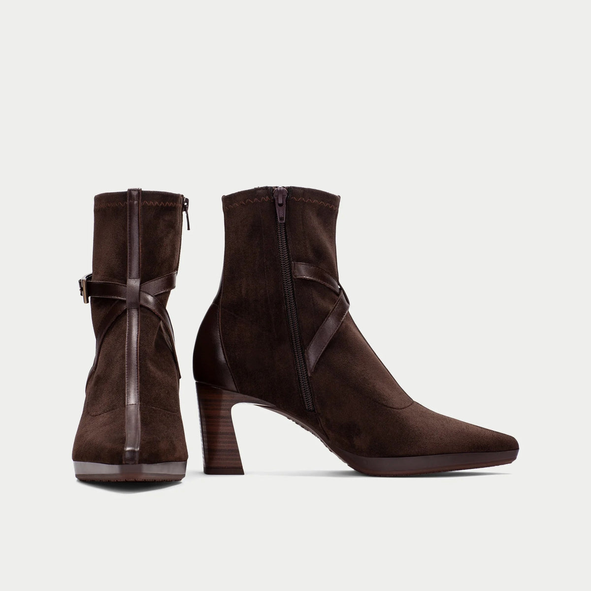 Hispanitas Bangkok Chocolate Brown Leather Ankle Boots