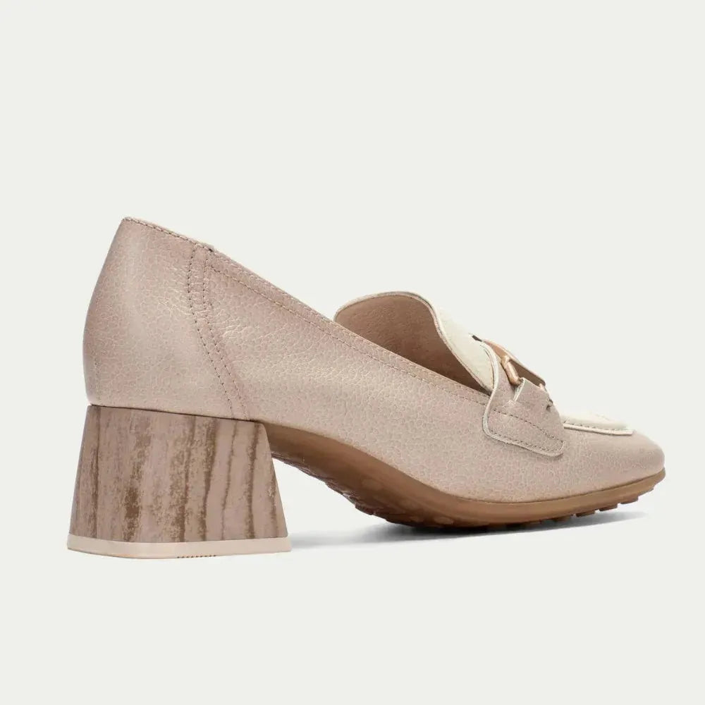 Hispanitas Taupe & Latte Slip-On – Timeless Elegance with Modern Comfort - Leavys Shoes