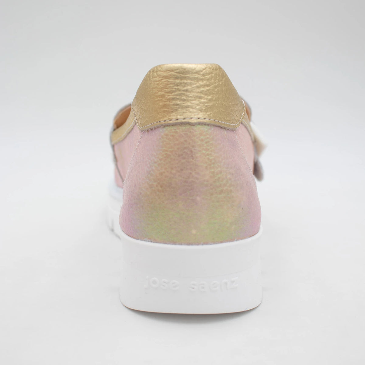 Jose Saenz Rose Champagne Metallic Loafer (Metallic Finish) – 2017 ROSA/CHAMPAGNE