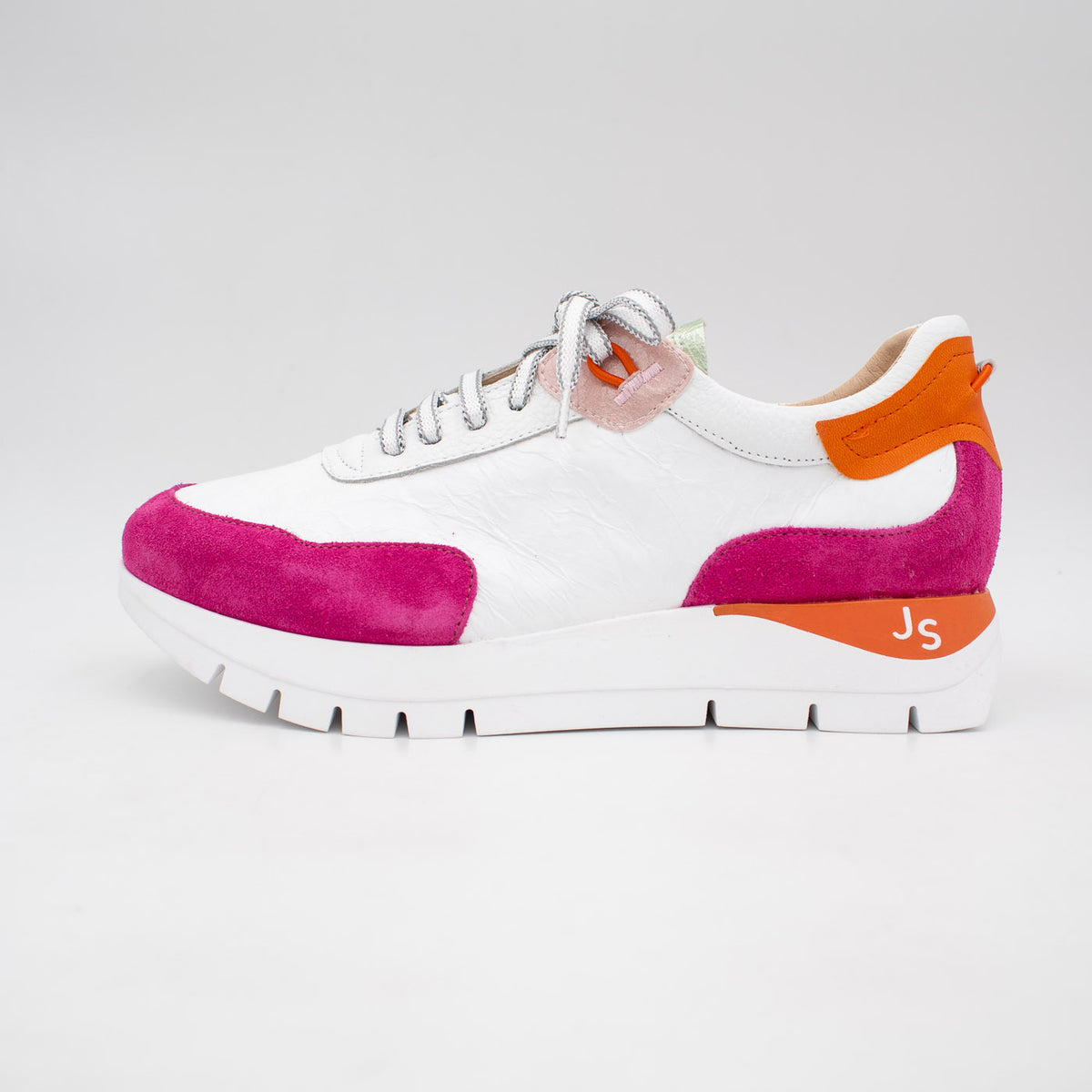 Jose Saenz Fuchsia White Multi Trainer (Wide Fit) – 2287 FUCSIA/BLANCO