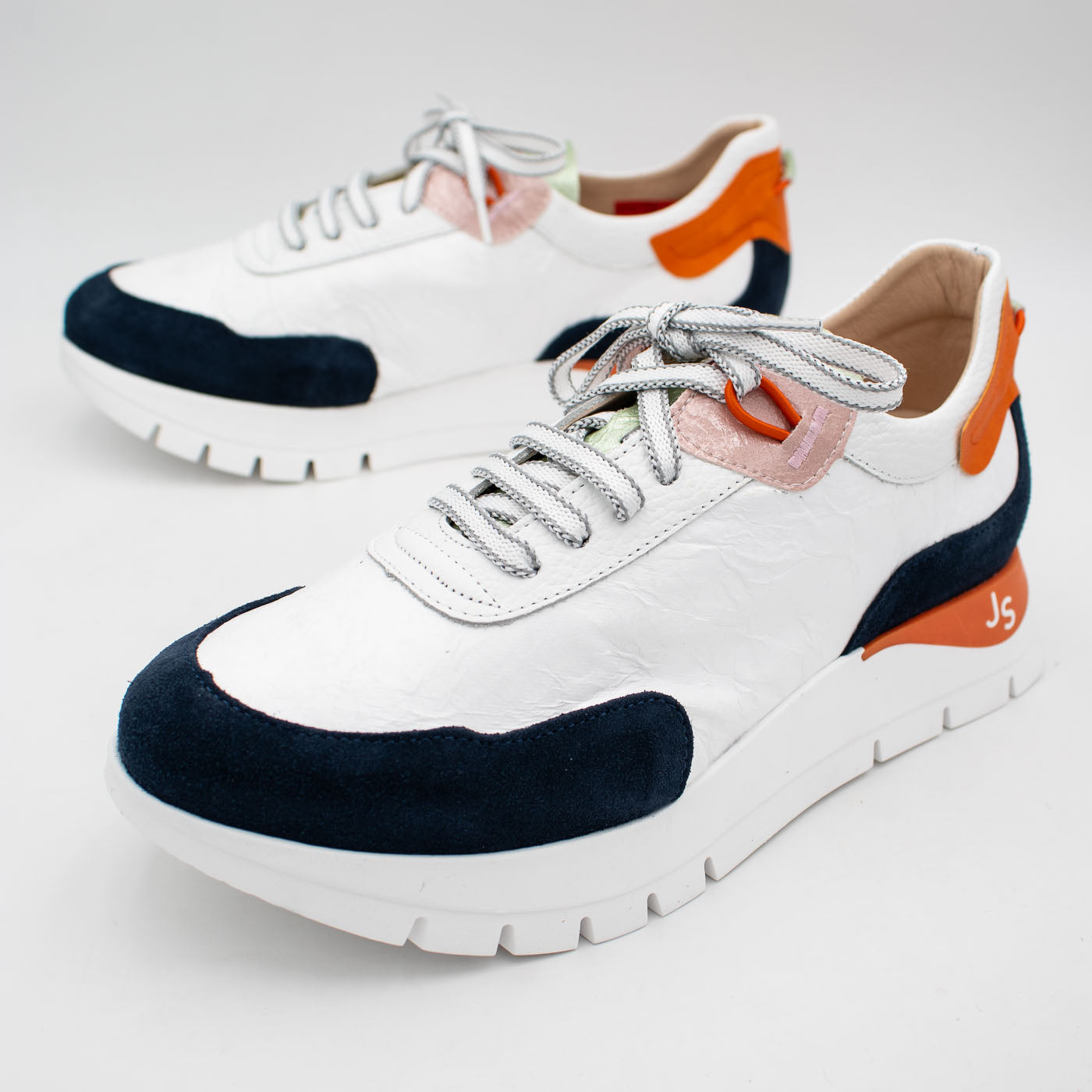 Jose Saenz Navy White Multi Trainer (Wide Fit) – 2287 NAVY/BLANCO