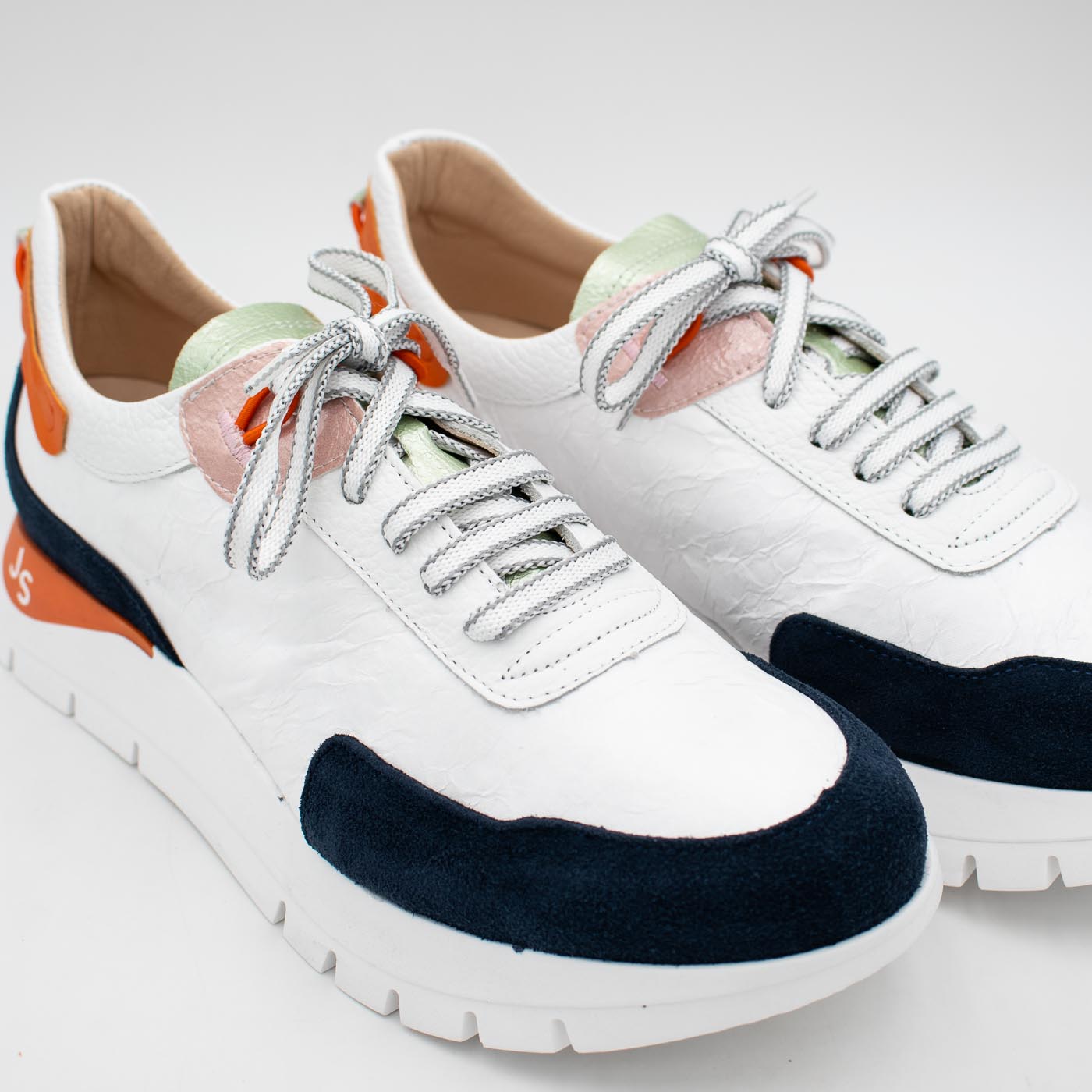 Jose Saenz Navy White Multi Trainer (Wide Fit) – 2287 NAVY/BLANCO