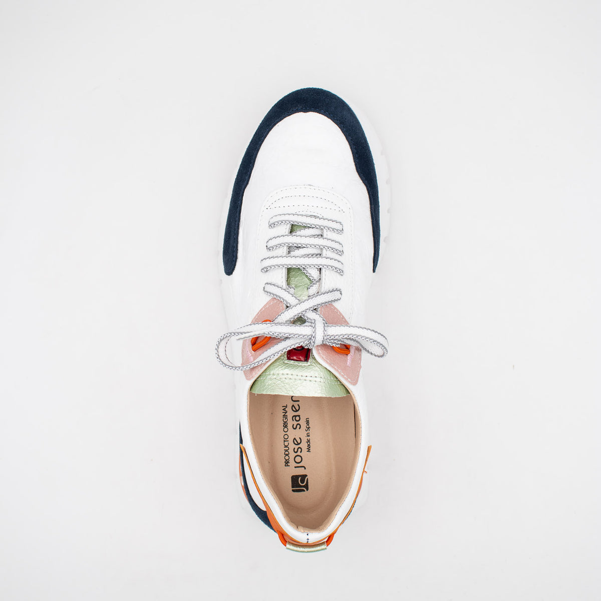 Jose Saenz Navy White Multi Trainer (Wide Fit) – 2287 NAVY/BLANCO