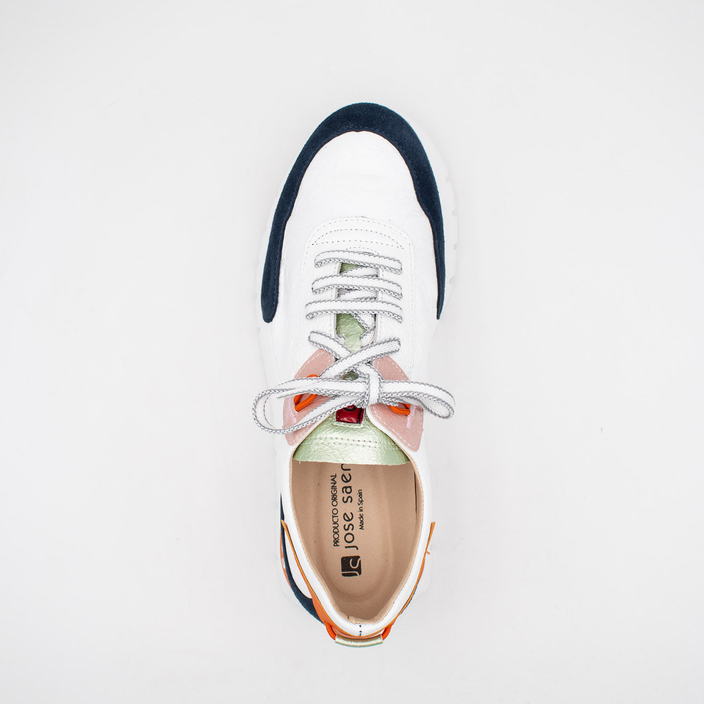 Jose Saenz Navy White Multi Trainer (Wide Fit) – 2287 NAVY/BLANCO