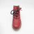 Jose Saenz Red Leather Ankle Boots with Cushioned Sole