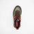 Jose Saenz Khaki Leather Platform Trainers with Orange Trim