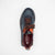 Jose Saenz Navy Leather Platform Trainers with Orange Trim