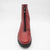Jose Saenz Teja Red Front-Zip Wedge Ankle Boots