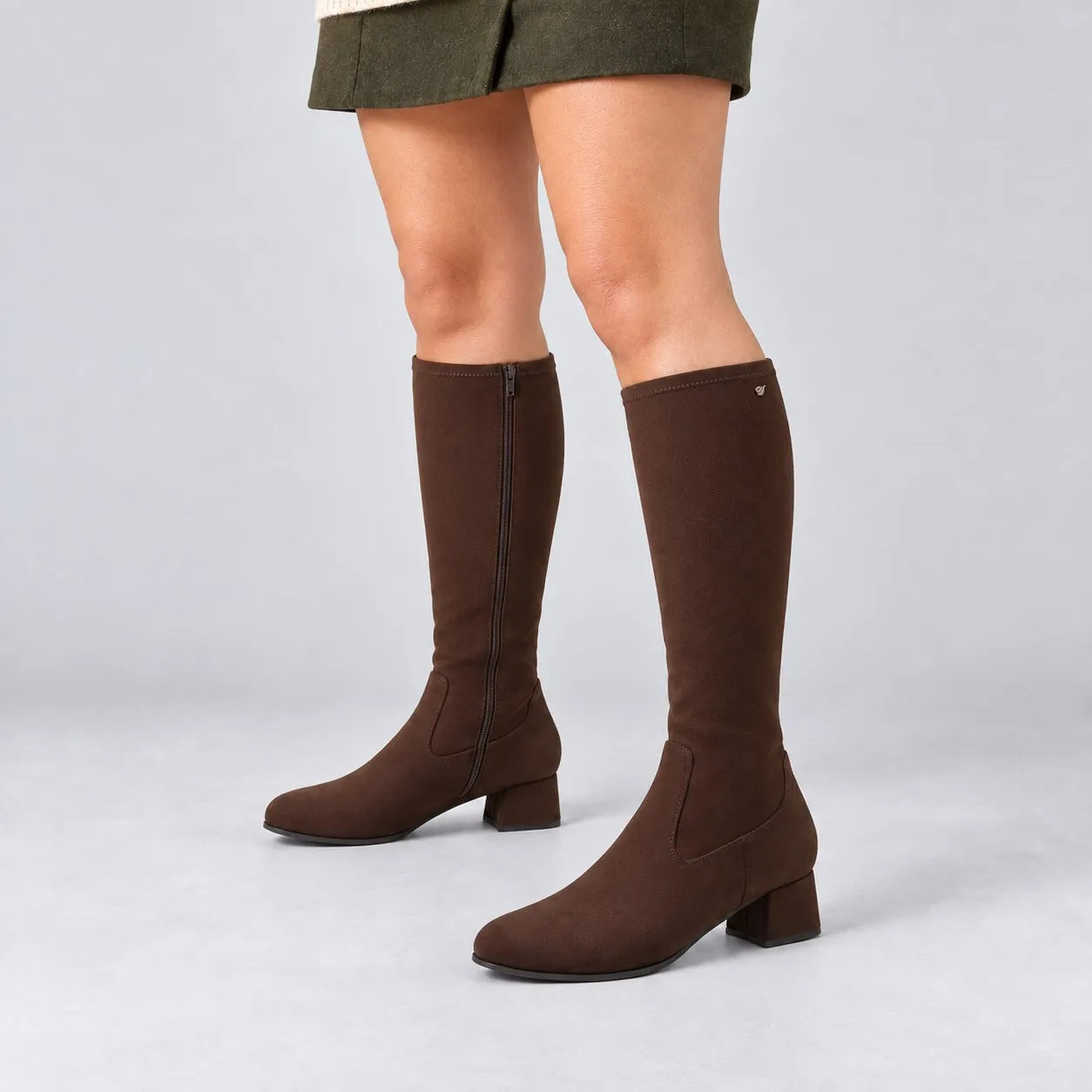 Jana Chocolate Brown Wide Fit Knee-High Boots