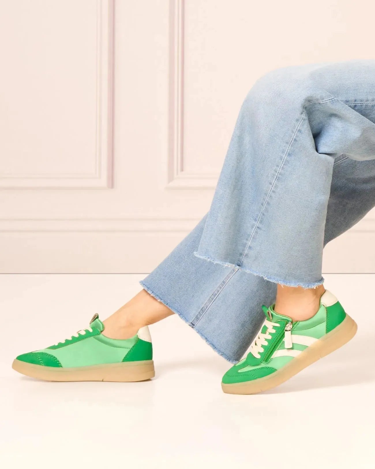 Jana Softline Green Runner – Wide Fit & Gum Sole Trend - Leavys Shoes