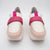 Jose Saenz Women’s Slip-On Moccasin – Off-White & Pink Elegance