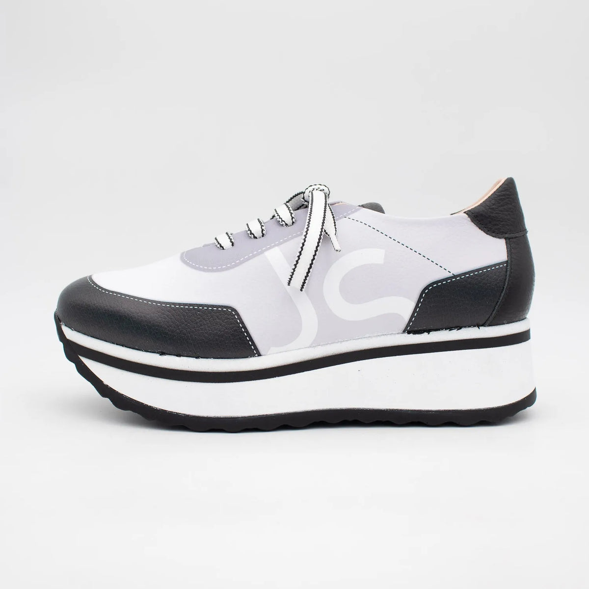 Jose Saenz Black &amp; Grey Gradient Runner – Stylish &amp; Comfortable - Leavys Shoes