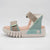 Jose Saenz Beige & Turquoise Velcro Sandal – Stylish & Trendy - Leavys Shoes