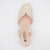 Jose Saenz Beige & Gold Espadrille Wedge – Elegant & Multicolour Shine - Leavys Shoes