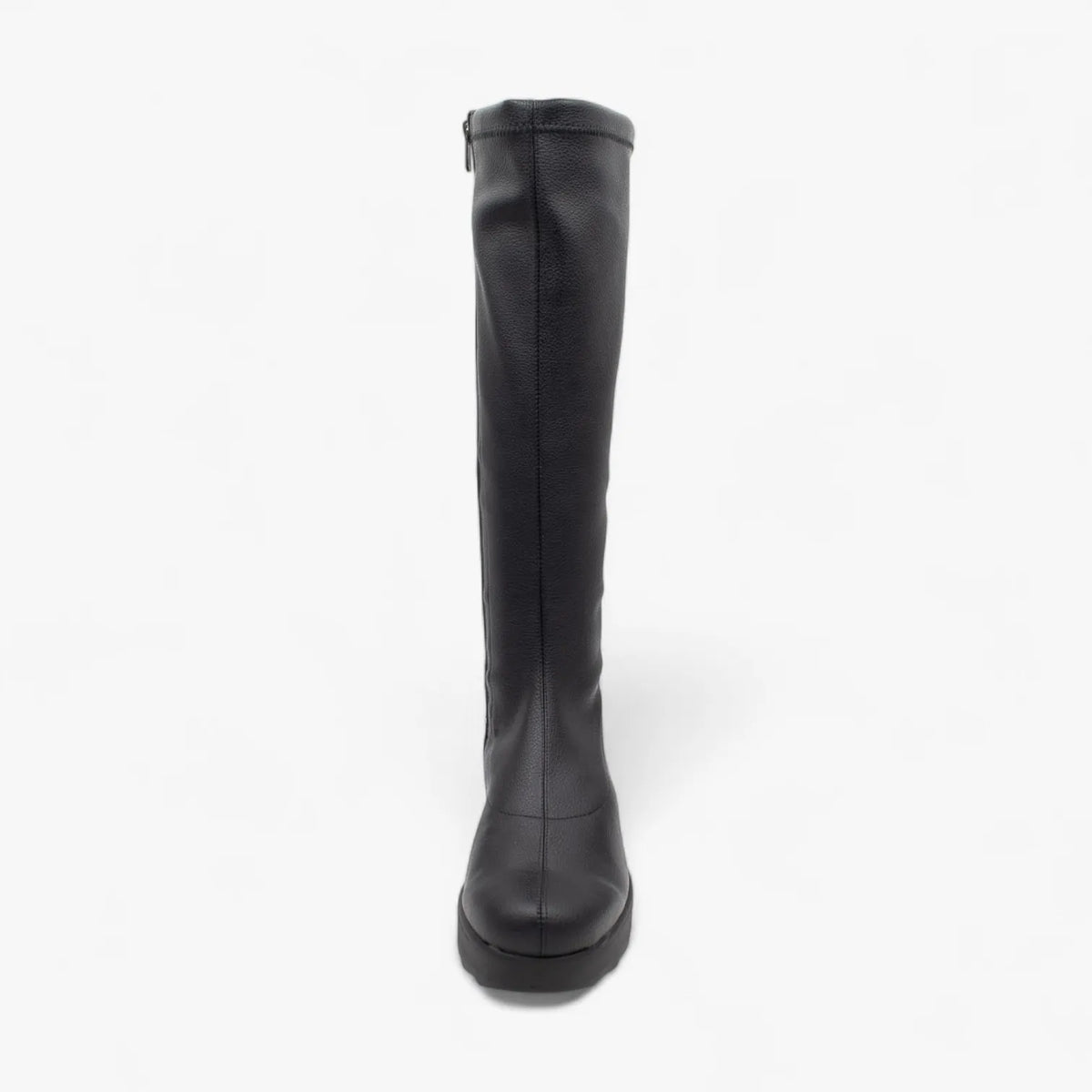 Jose Saenz 6428 Negro-Beige Knee-High Wedge Boots - Leavys Shoes