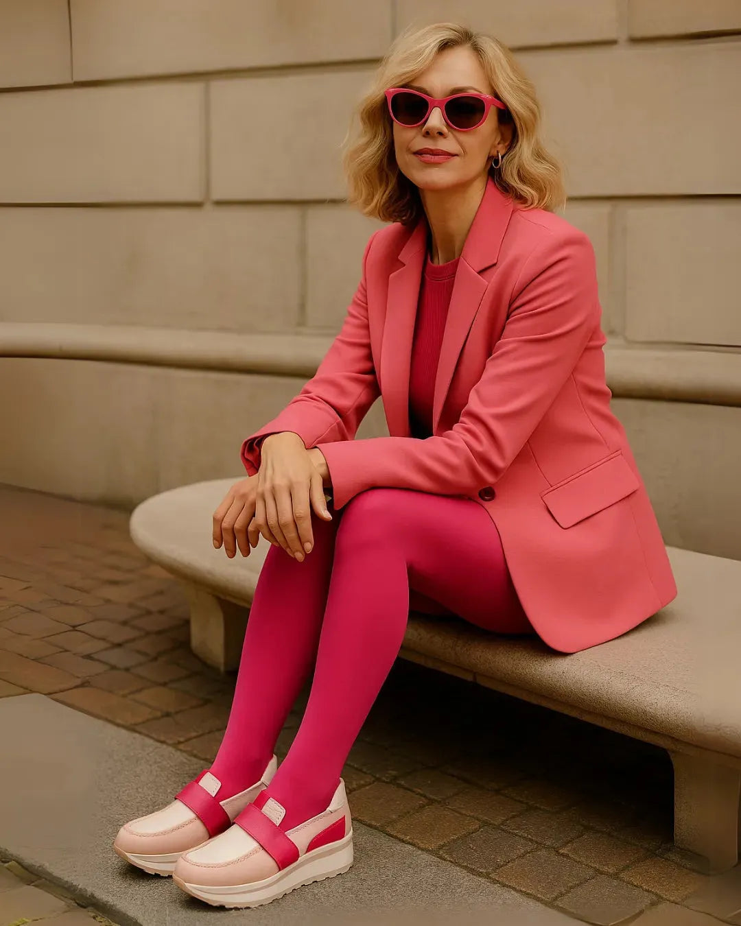 Jose Saenz Women’s Slip-On Moccasin – Off-White & Pink Elegance - Leavys Shoes