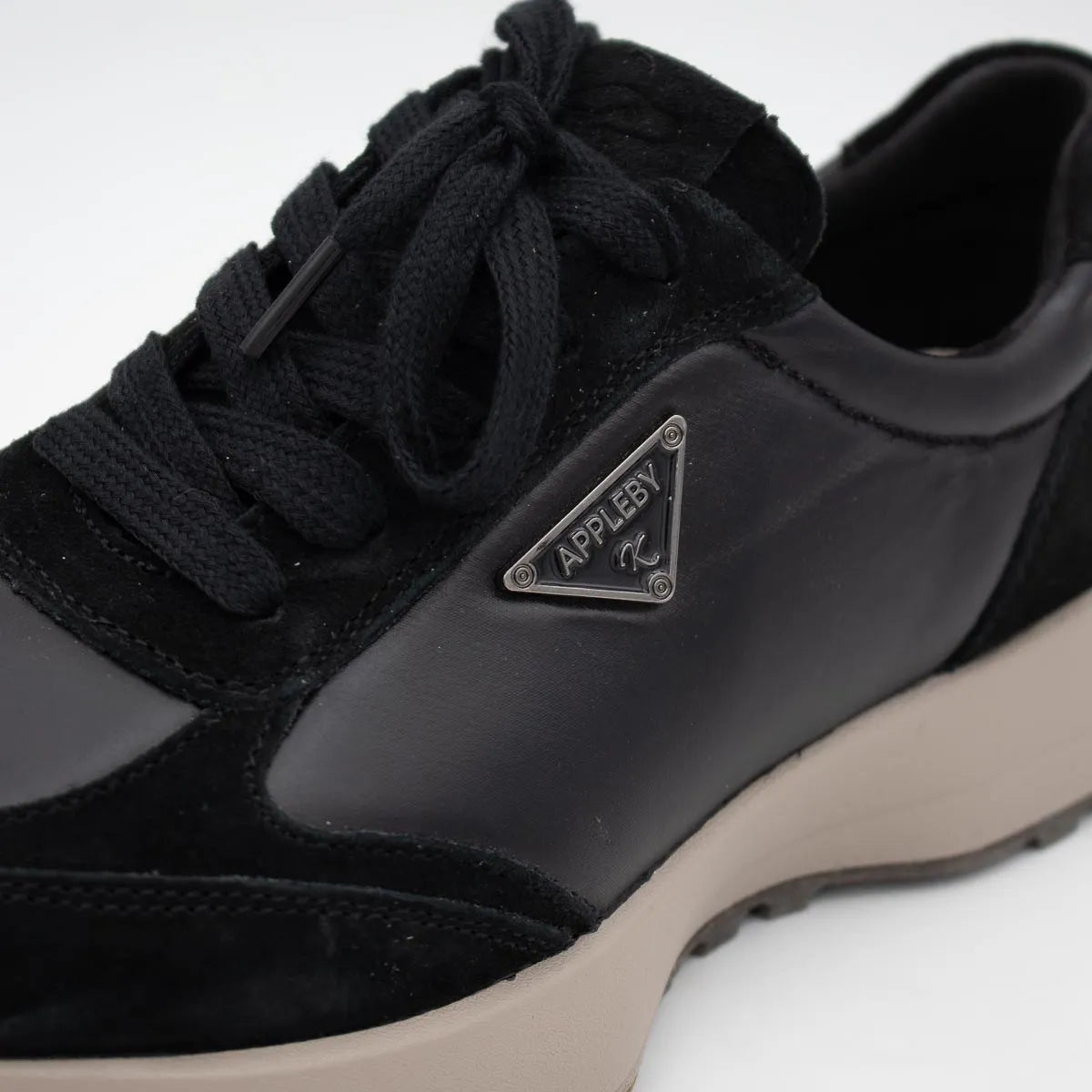 Kate Appleby Berk Schwarz Mix Trainers - Leavys Shoes