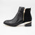 Kate Appleby Forfar Schwarz Patent Ankle Boots with Gold Zip