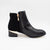 Kate Appleby Forfar Schwarz Patent Ankle Boots with Gold Zip