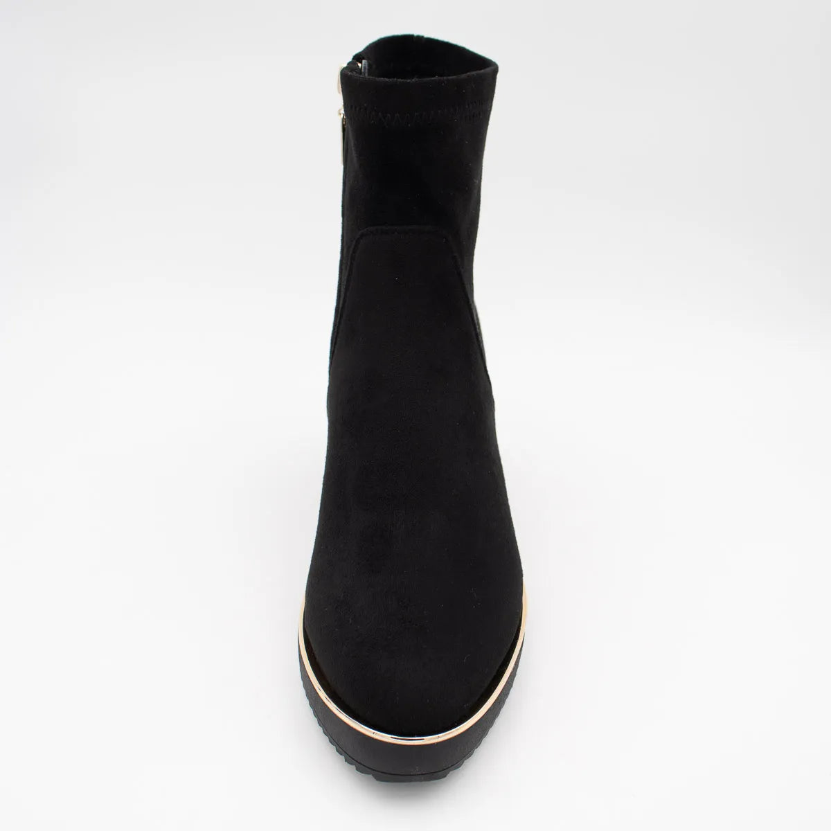 Kate Appleby Poole Black Patent Wedge Ankle Boots