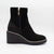 Kate Appleby Poole Black Patent Wedge Ankle Boots
