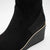 Kate Appleby Poole Black Patent Wedge Ankle Boots