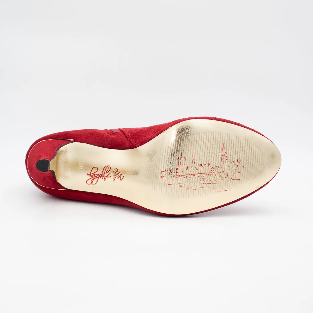 Kate Appleby Ruckinge Poppy Red Suede Ankle Boots