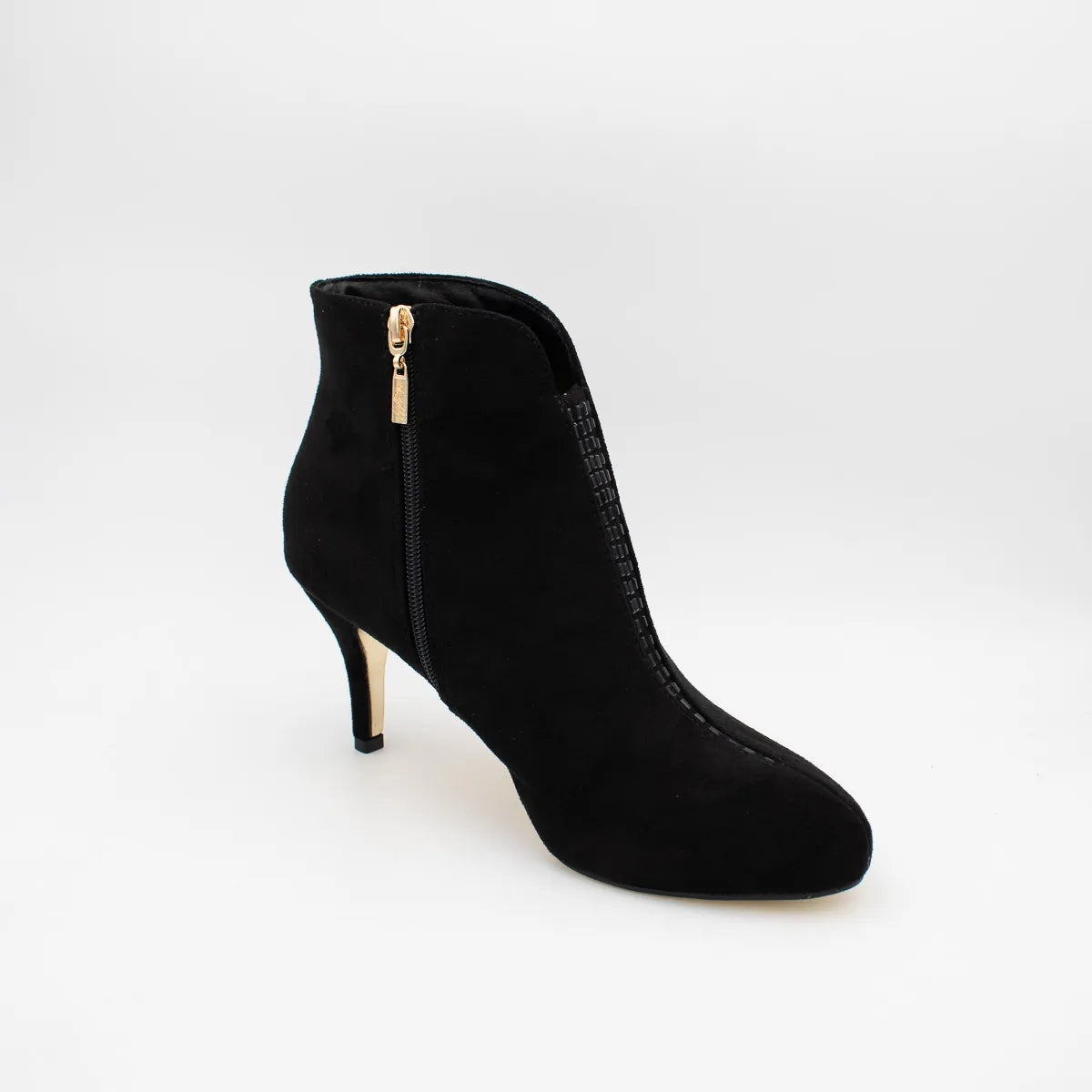 Kate Appleby Ruckinge Black Suede Heeled Ankle Boots - Leavys Shoes