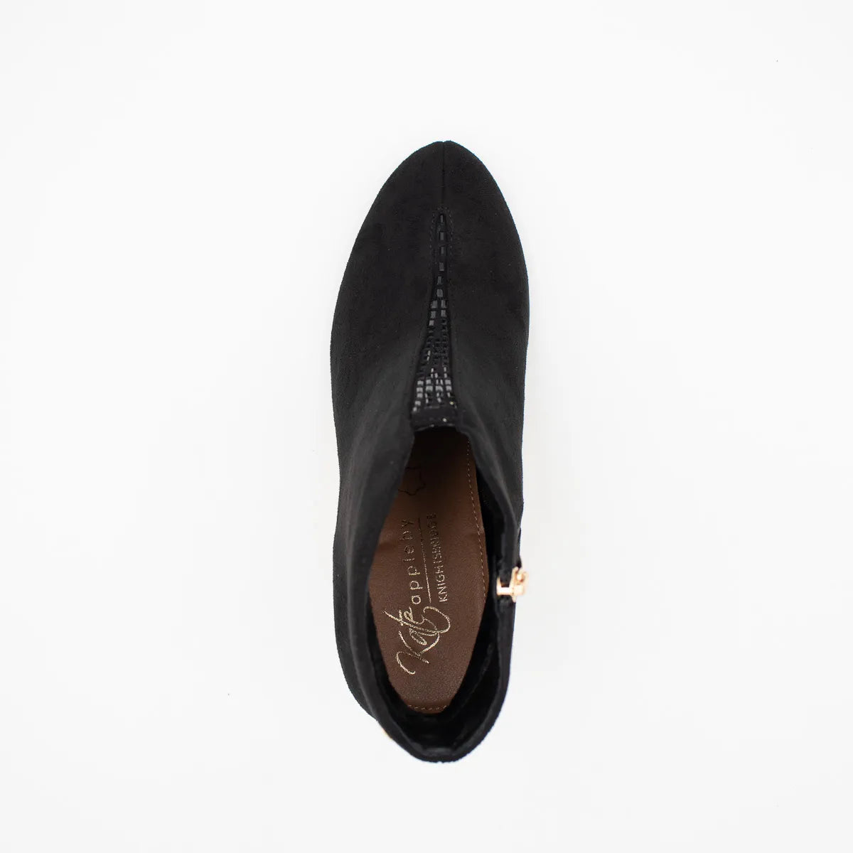 Kate Appleby Ruckinge Black Suede Heeled Ankle Boots