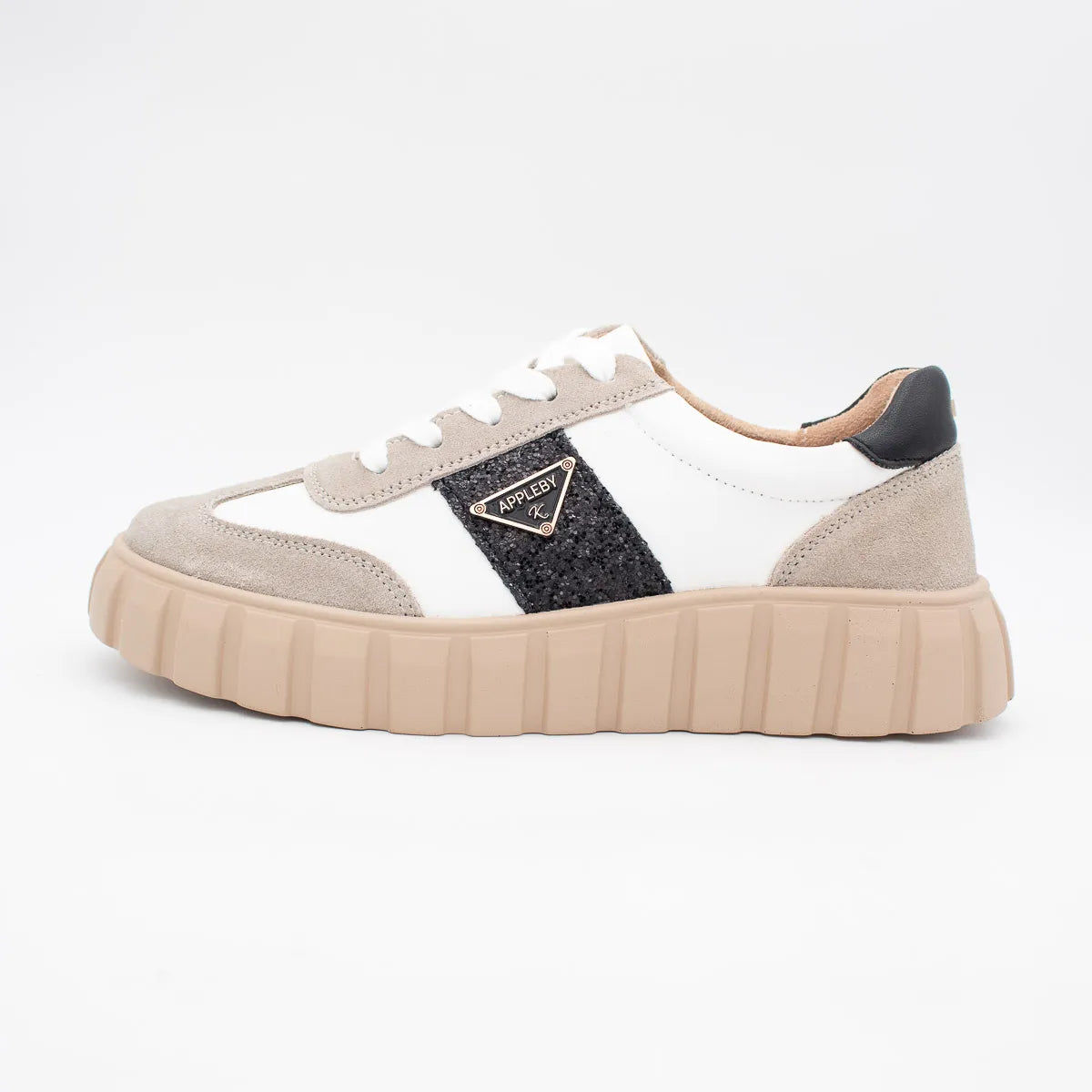 Kate Appleby Severn Cotton Mix Platform Trainers - Leavys Shoes