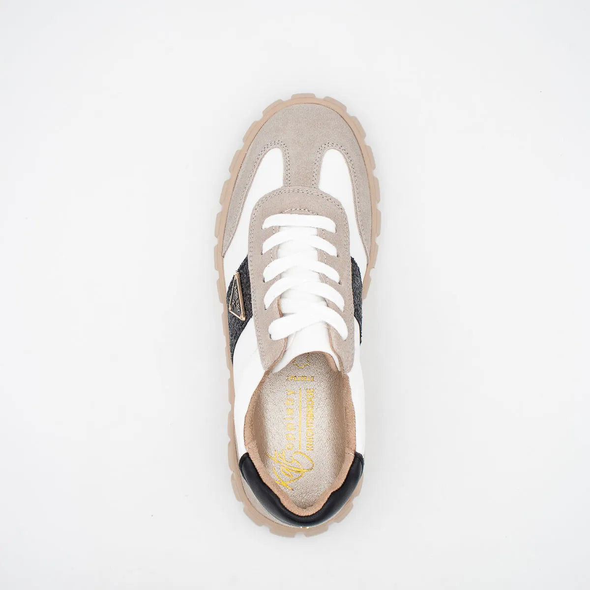 Kate Appleby Severn Cotton Mix Platform Trainers - Leavys Shoes