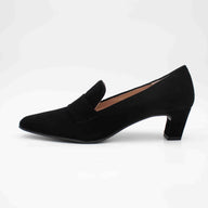 Black suede