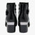 Lotus Kirsty Black Heeled Ankle Boots with Patent Strap - Leavys Shoes