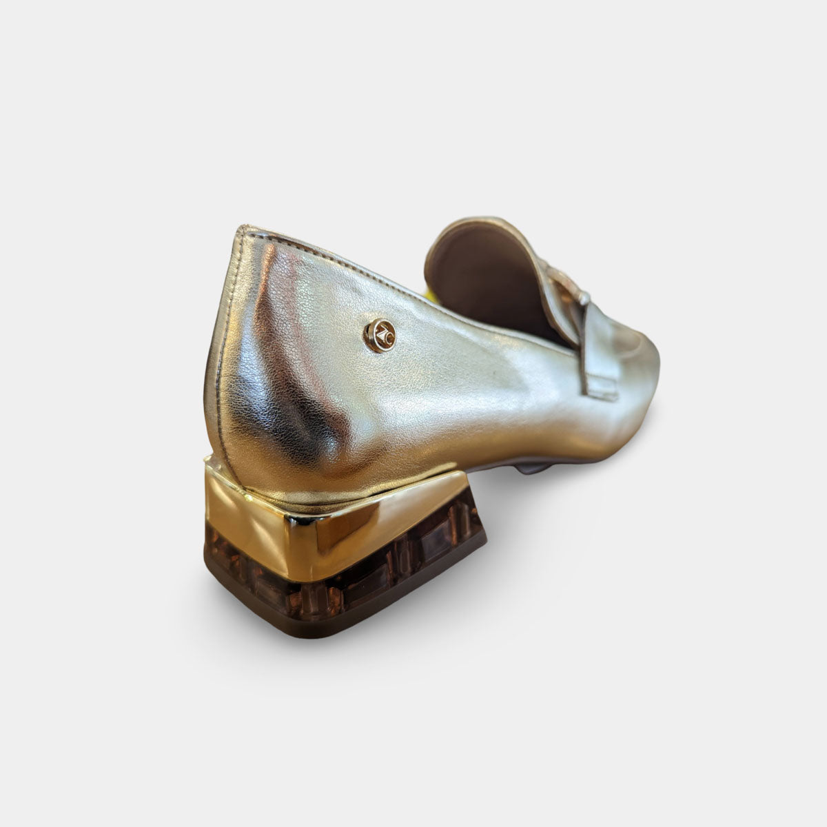 Angle view capturing the overall elegance and sophistication of the Zanni & Co loafers.
