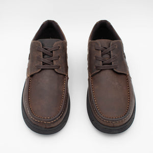 Direct frontal view of AV8 Kori Nubuck Lace-Up shoes.