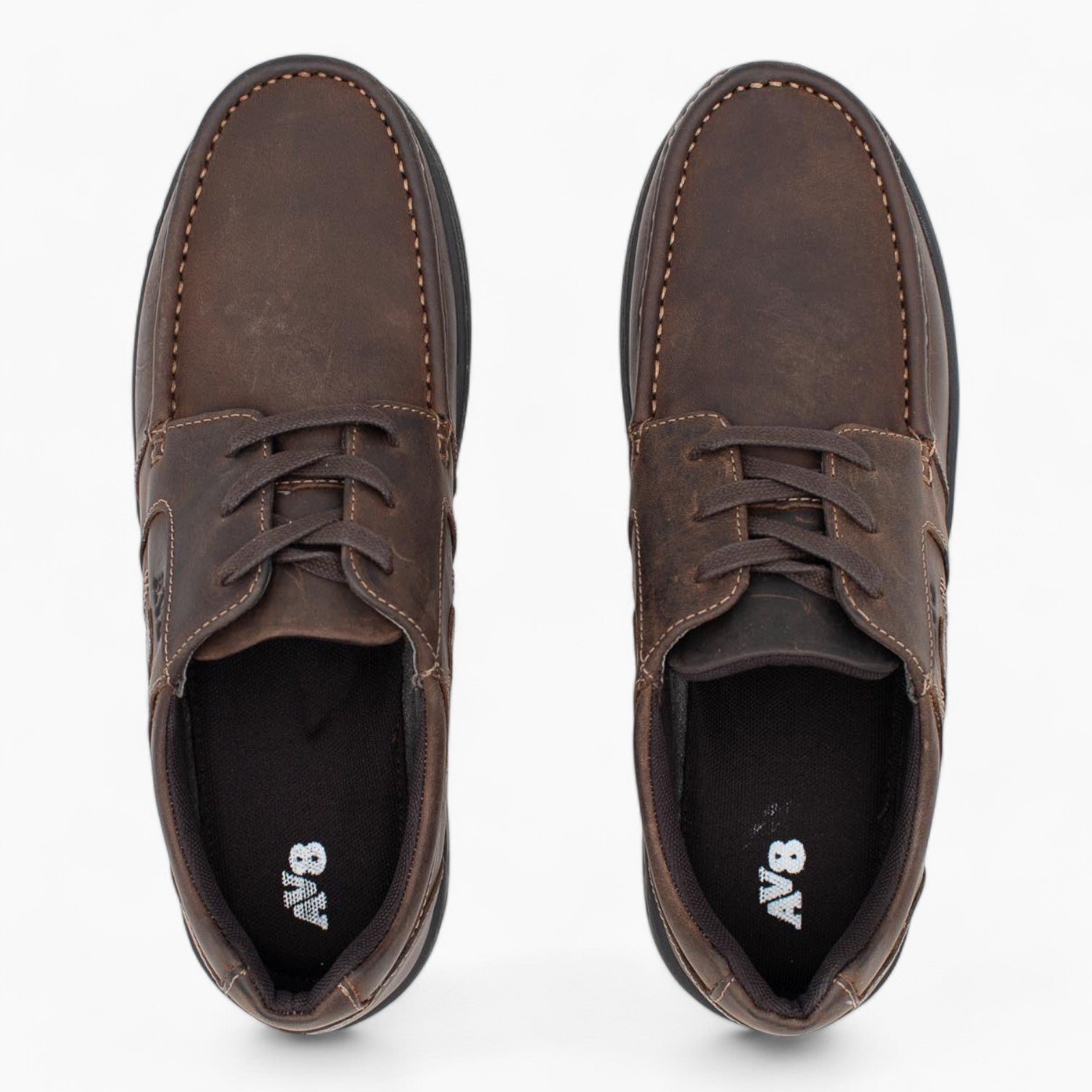 AV8 Mens Kori Brown Nubuck Slip-Ons